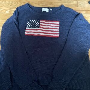 american flag knit sweater